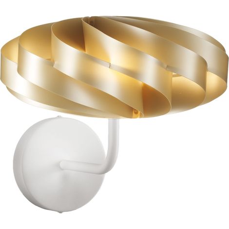 Applique Moderna Flat Polilux ® New Gold E Metallo 1 Luce E14 (1/2)