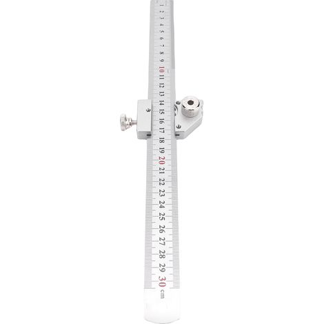 Règle de traçage en acier à 45° et 90°, butée de positionnement précise pour mesure et marquage, outil de menuiserie et bricolage (1/5)