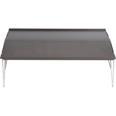 Table de pique-nique barbecue pliante en alliage d'aluminium, portable pour randonnée extérieure, usage unique. (1/5)