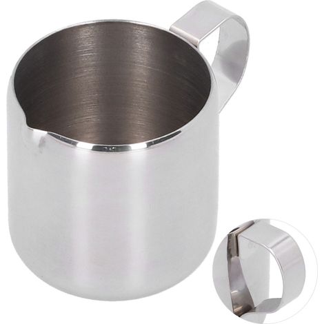 60-ml-Kaffeekanne aus Edelstahl 304 mit Milchaufschäumfunktion und Trinkbecher für Zuhause oder das Café (1/5)