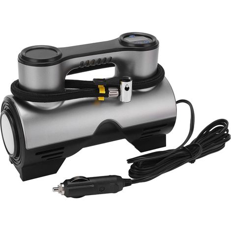Compresseur d'air voiture 12V filaire 120W, gonfleur pneus numérique 150PSI, débit 35L/min, lampe torche LED, portable avec manomètre électronique (1/5)