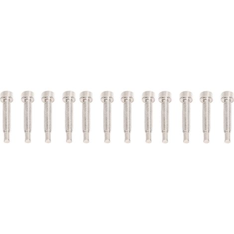 Vis de fixation pour micro Humbucker, pièces détachées pour guitare basse, 12 pièces argentées (1/5)