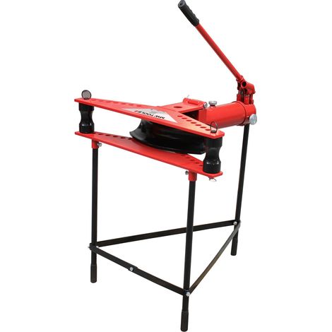 Mw Tools – Cintreuse hydraulique pour tubes jusque 3 – Capacité 16 tonnes – Piston hydraulique manuel – Flasque pliable – Utilisation horizontale ou verticale – CAT2216 (1/5)