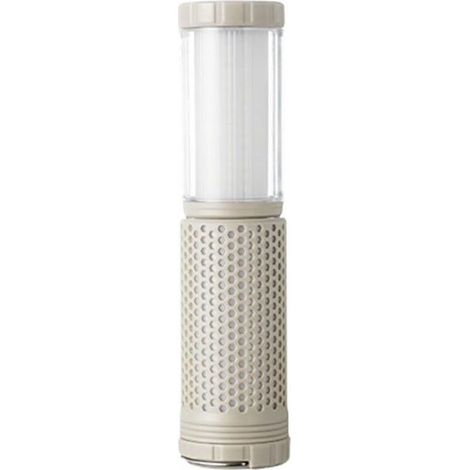 Lampe de camping beige télescopique rechargeable, lampe de randonnée et de tente 5,75 x 7,23 cm, 1 pièce, adaptée aux activités de plein air (1/5)