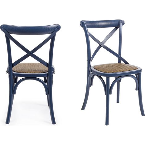 Chaises bistrot en rotin (lot de 2) - ESTAMINET (1/5)