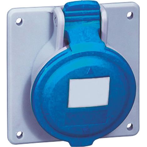 Legrand 555184 Prise à entraxes unifiés fixe P17 IP44 16A, 200V à 250V, 2P+T