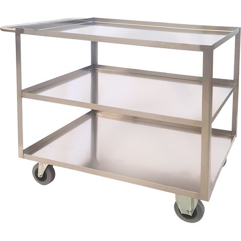 Portatutto Medio a 3 piani in Acciaio Inox