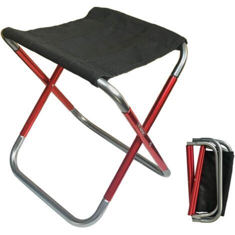(Petit)Tabouret de Camping Pliable Mini Chaise d'extérieur Pliable Chaise Portable Léger pour la pêche, Le Camping, Les Voyages, la randonnée, la Plage, Le Barbecue (1/5)