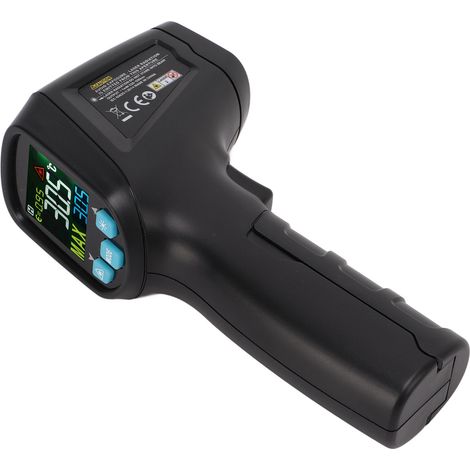 Thermomètre infrarouge industriel IR03B avec écran LCD, portable et antidérapant. (1/5)