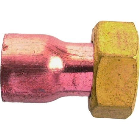 2-teilige Kupfer-Eisen-Verschraubung mit Kupfermuffe 359GCL - 3/4" - 22 mm - DUMONT (1/5)