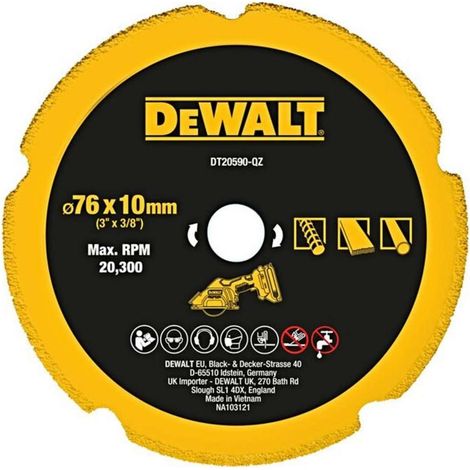 DEWALT Multi-Material-Diamanttrennscheibe 76mm DT20590-QZ