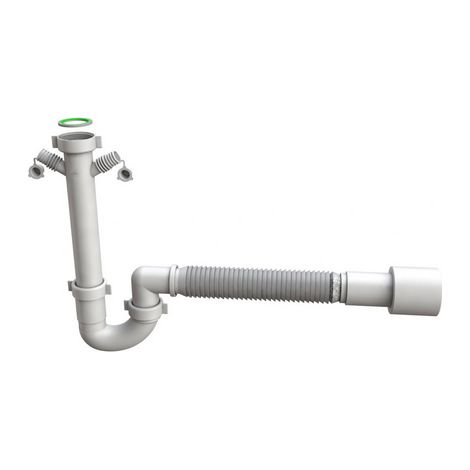 SIFONE FLESSIBILE PER LAVELLO CUCINA FLEXYBON- 11/2- BONOM- pezzi 1