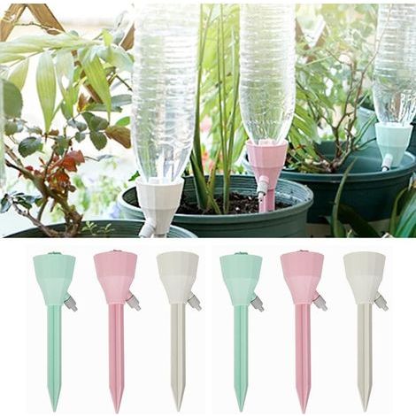 6Pcs Irrigation Goutte à Goutte Kit, Système D'arrosage Automatique avec Valve Réglable pour Plantes D'intérieur et D'extérieur (1/5)