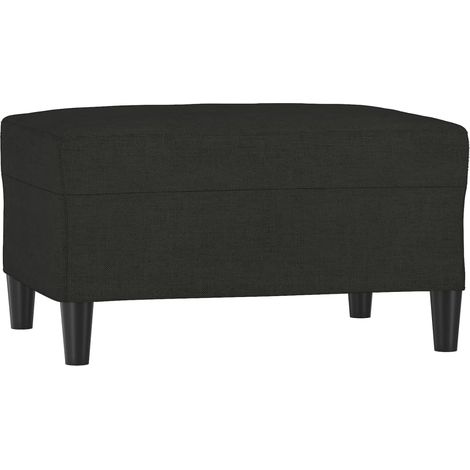 Repose-pied Noir 70x55x41 cm Tissu