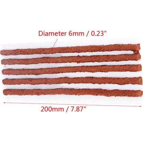 Bandes de réparation de pneus marron à fixation rapide, 30 bandes (200 mm x 6 mm) (1/5)