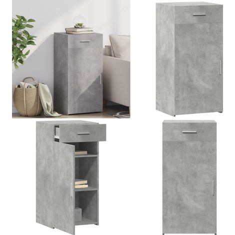 Sideboard Betongrau 45x42,5x93 cm Holzwerkstoff - Schreibtisch - Regal - Sideboard - Wohnraumgestaltung - Holzmöbel - Home & Living (1/5)