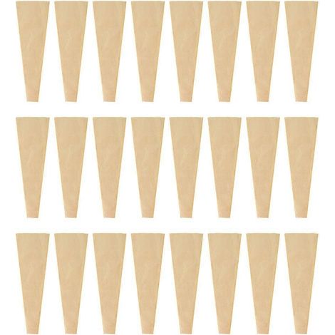 50 pièces de papier kraft pour emballage de bouquets, sachets et manchons pour bouquets de fleurs-Khaki
