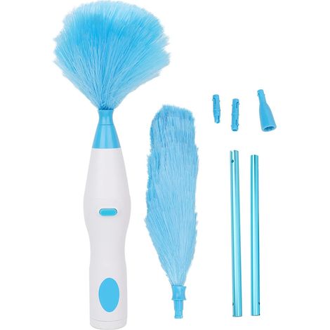 Electric Duster 180° Rotating Duster Battery Operated Dust Cleaner Home Window Blinds Furniture Cleaning Tool Rotating Duster (1/5)