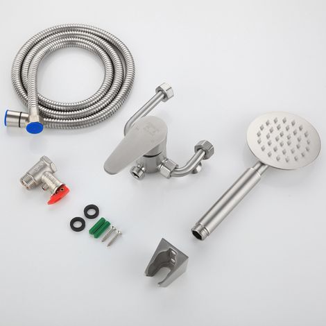 Chauffe-eau direct U-valve 304 acier inoxydable chaud et froid type chauffe-eau électrique mitigeur de douche (1/5)