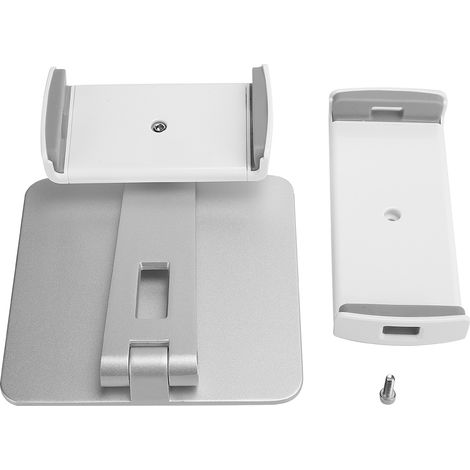 Support universel en alliage d'aluminium pour tablettes 4-14 pouces, réglable et pliable pour smartphones et tablettes. (1/5)