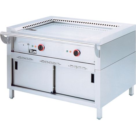 Plaque teppanyaki électrique 2 x 5.85 kw - armoire - Diamond