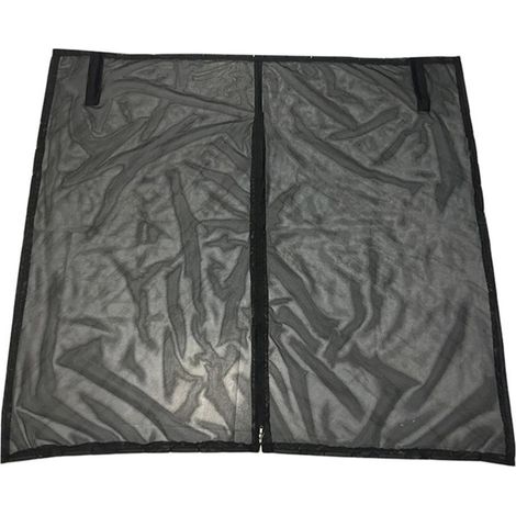 Ortviai Filet anti-moustiques magnétique pour hayon de voiture – Taille M (172 x 150 cm), maille 3D respirante, noir (1/5)