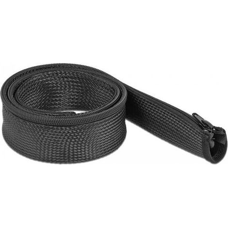 DELOCK 19166 MANGUITO DE CABLE NEGRO (1/2)