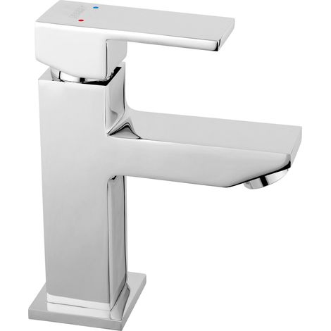 Rubinetto per lavabo a pavimento Zicco, tappo a scatto in plastica, cromato (1/2)