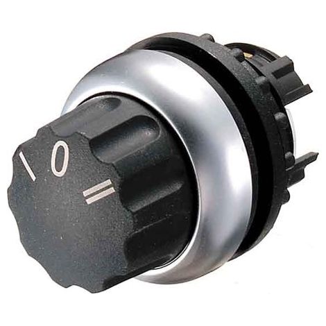 Interruptor de accionamiento de 3 posiciones, negro, antirretorno M22-WR3 216863