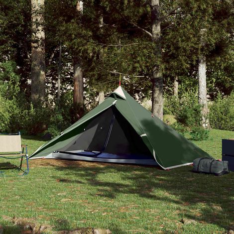 vidaXL Hanging Tent Tipi 1-Person Green Waterproof (1/5)