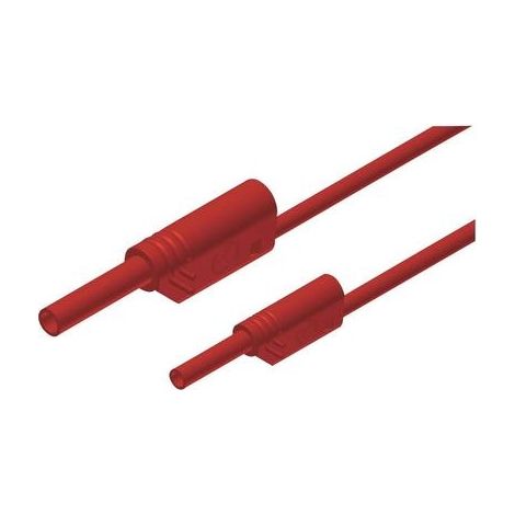 PUNTALI DI SICUREZZA [ SPINA A LISTELLO 4 MM - SPINA A LISTELLO 2 MM] 1.00 M ROSSO SKS HIRSCHMANN MAL S WS 2-4 100/1