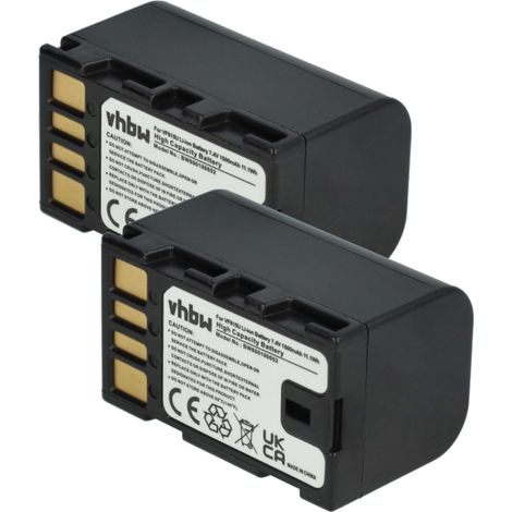 vhbw 2x Akku Ersatz für JVC BN-VF823U für Videokamera Camcorder (1400 mAh, 7,2 V, Li-Ion) + Infochip (1/5)