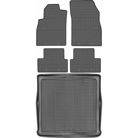 Juego de alfombrillas de goma para coche y maletero para Opel Astra IV J Kombi (2010-2015).
