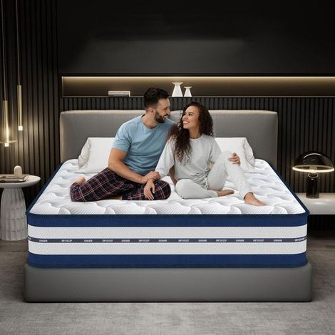 Matelas - YIDATONG - PerfectSleep - 140x200 cm - 28 cm - Confort Ferme - 7 Zones (1/5)