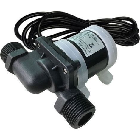 Mini Pompe À Eau DC 12V Circulateur Eau Chaude Sanitaire Sans Balai -40°C À 100°C Débit Élevé (1/4)
