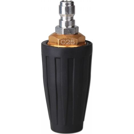 Buse Haute Pression - Tête Turbine Rotative - Compatible Raccord Rapide 1/4 Pouces - 25 mm - Pour Nettoyeur Haute Pression - 1 Pièce