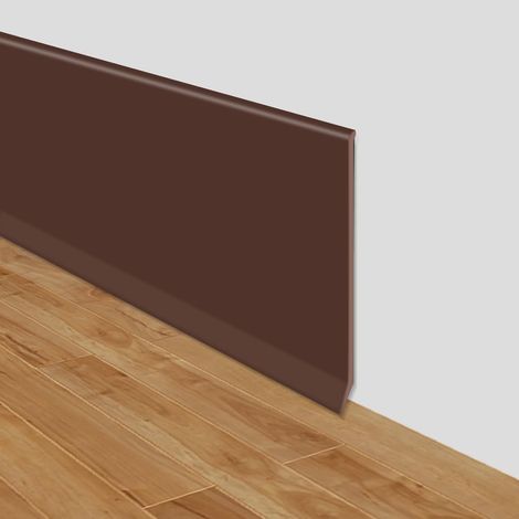 1 Plinthe souple 10cm×6m, PVC autoadhésif, Moulure murale décorative, Pour intérieur (1/5)