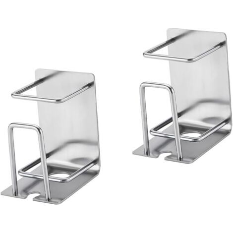 QORVA-Lot de 2 porte-gobelets pour bain de bouche, étagère pour brosse à dents, rangement mural pour salle de bain, porte-brosse à dents, porte-dentifrice, organiseur