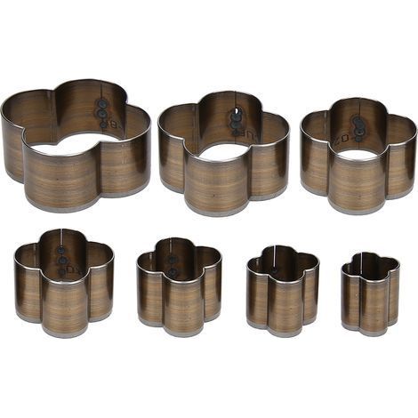 Set mit 7 Ausstechformen aus Leder, hochwertiger Kohlenstoffstahl, DIY-Schneidevorlage zum Handstempeln (1/5)