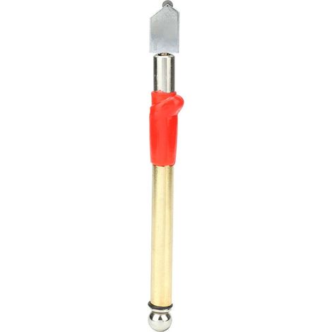 1Pc Couteau à Vitre avec Poignée Métallique pour Découpe de Carrelage et Miroir (Couleur Aléatoire) (1/5)