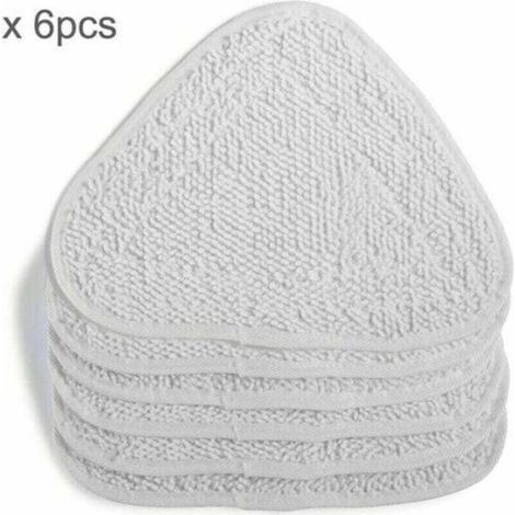 6X Ersatzbezüge für Vileda Steam Dampfreiniger, 100 Hot Spray Mop Ersatzbezug, Familienpackung, Weiß (1/4)