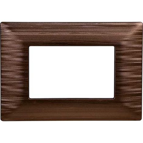 Plaque compatibles Bticino Matix 3 modules plastique couleur Bronze Satiné