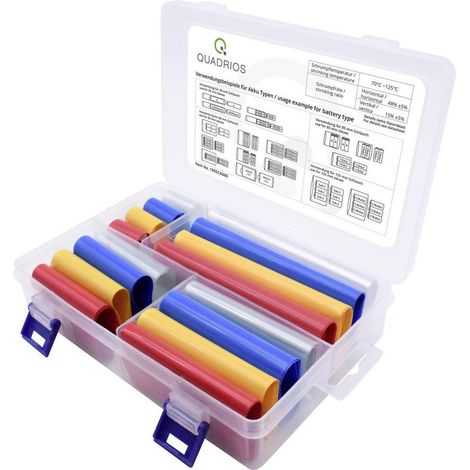 Quadrios Fundas termorretráctiles transparentes 16 piezas PVC