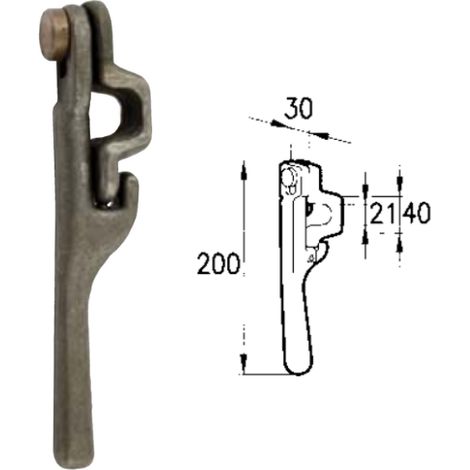 Chiusura universale trilaterale 60459 per rimorchi ribaltabili Cermag