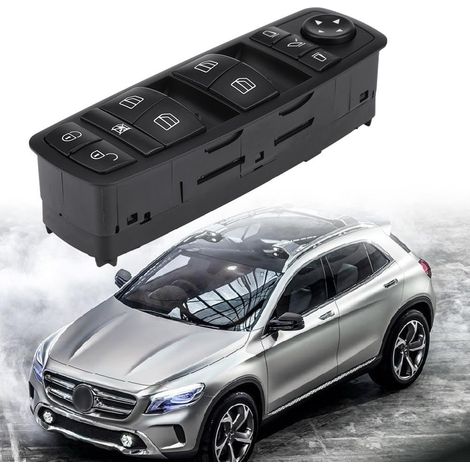 Interrupteur de vitre électrique pour Mercedes Benz W169 W245 – Remplacement facile – Plastique robuste – Compatible avant gauche - 1698206710 (1/6)