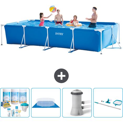 Intex Piscine Tubulaire Rectangulaire - 450x220x84 cm - 5-pièces S20847 (1/5)