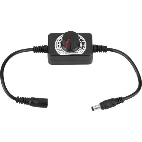 Alimentation 5A 12-24V Réglable avec Câble AC 110-240V et Prise US - Adaptateur Secteur Variable