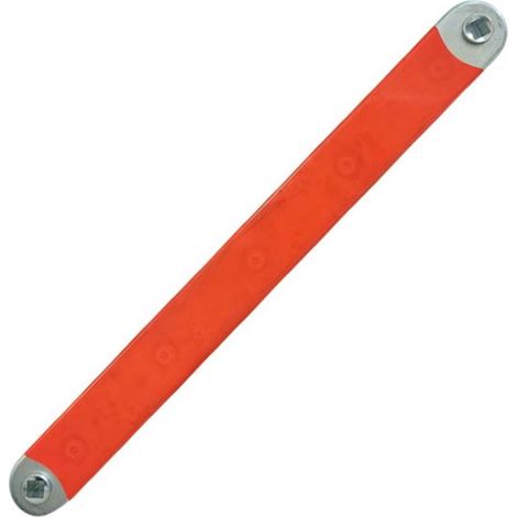 Chiave di prolunga offset professionale, cricchetto, chiave a taglio, barra di prolunga pieghevole per bussole, adattatori da 1/2, 1/4 e 3/8, colore rosso. (1/5)