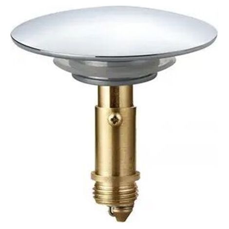 Pop-up Bonde à Clic-Clac pour Lavabo et Évier, Diamètre 66 mm, Bouchon en Laiton Plein Chromé, Système d’Évacuation Rapide et Étanche