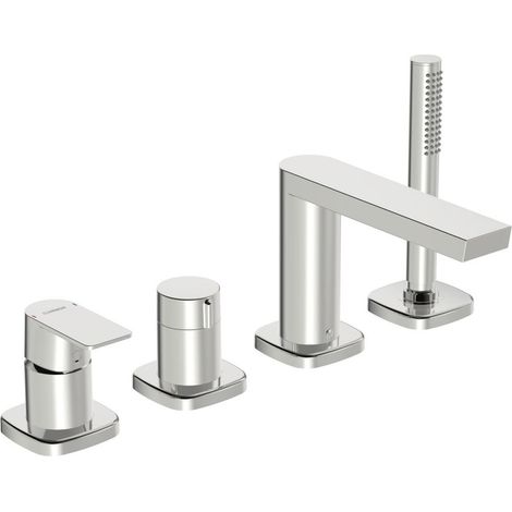 HANSA HANSASTELA Fertigmontageset für Wanne/Brause, 4-Loch, (1/3)